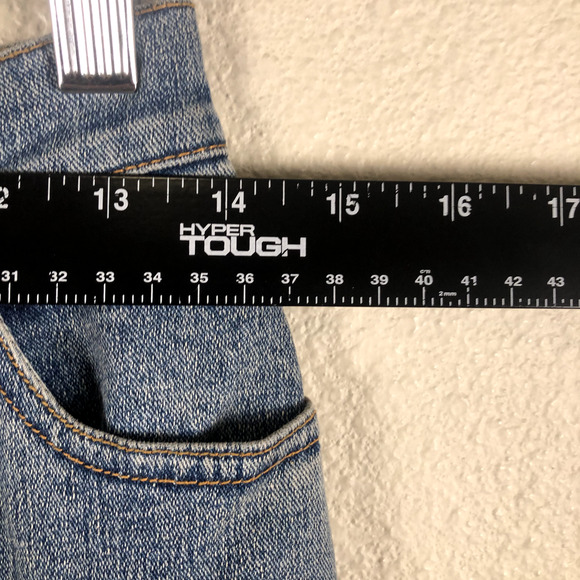 Lana Erica Jeans Blue Floral Embroidered Embellished Straight Leg Womens 4 - Picture 13 of 16